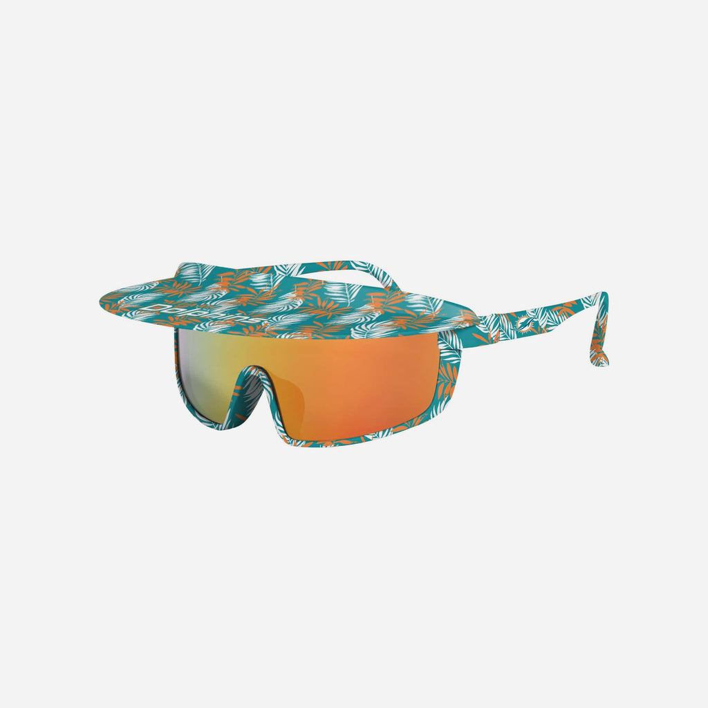 Miami Dolphins Floral Visor Sunglasses FOCO - FOCO.com