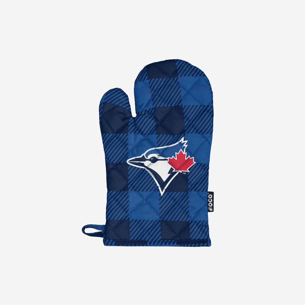 Toronto Blue Jays Plaid Oven Mitt FOCO - FOCO.com