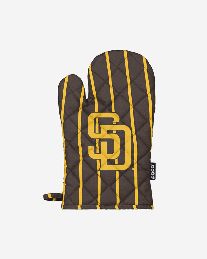 San Diego Padres Pinstripe Oven Mitt FOCO - FOCO.com