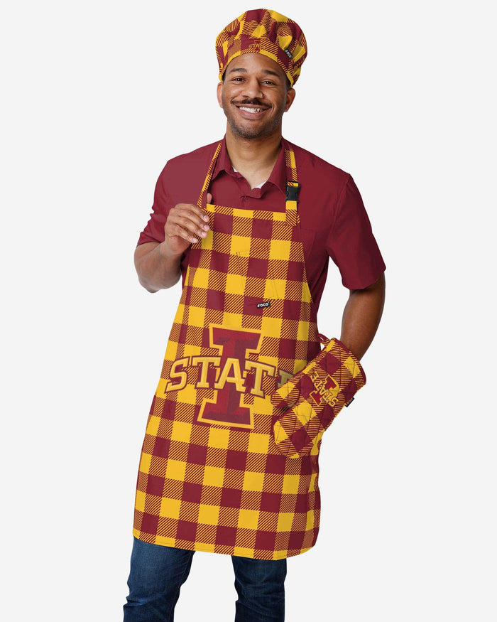 Iowa State Cyclones Plaid Oven Mitt FOCO - FOCO.com