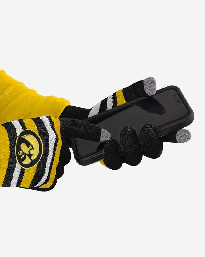 Iowa Hawkeyes Stretch Gloves FOCO - FOCO.com