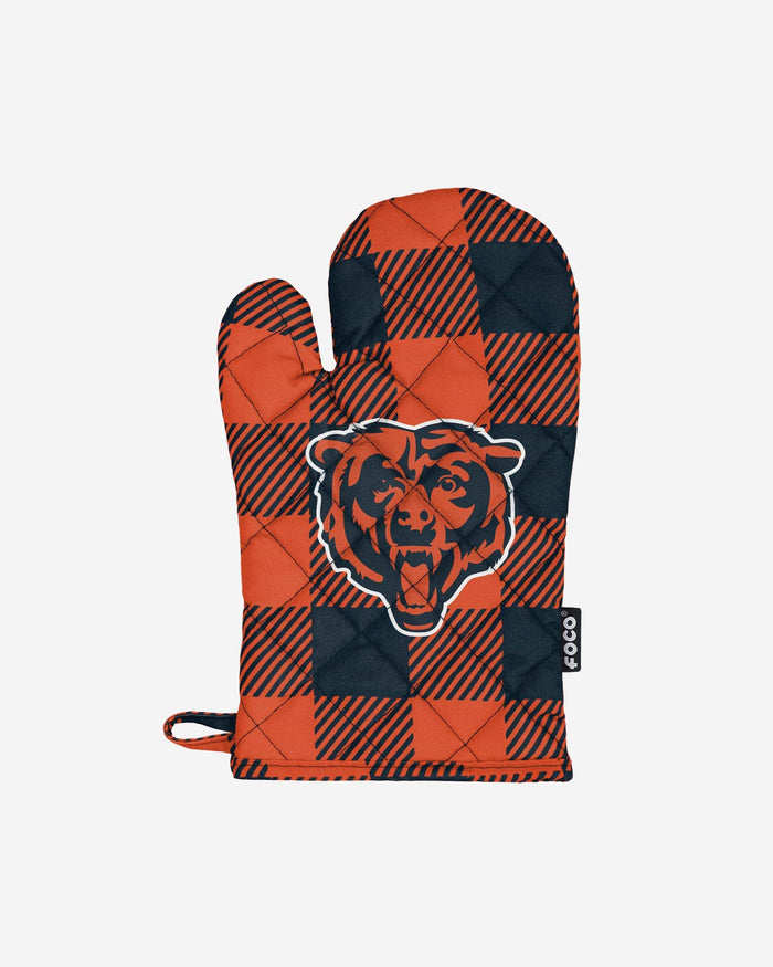 Chicago Bears Plaid Oven Mitt FOCO - FOCO.com