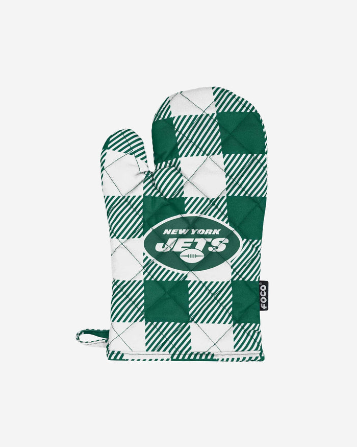 New York Jets Plaid Oven Mitt FOCO - FOCO.com