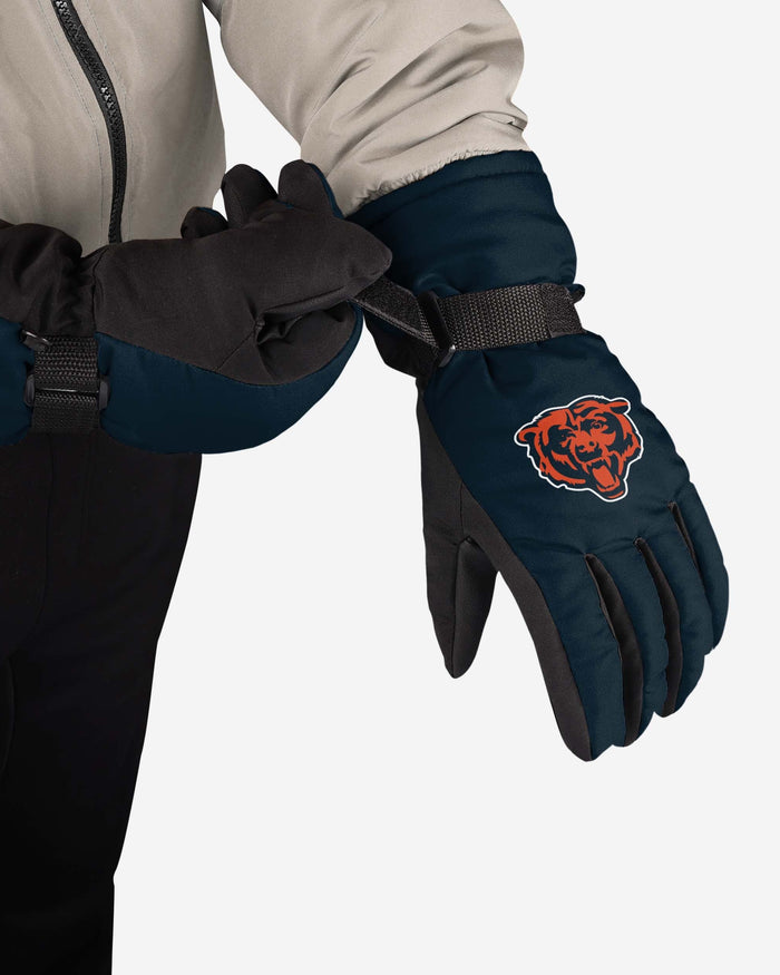 Chicago Bears Big Logo Insulated Gloves FOCO - FOCO.com
