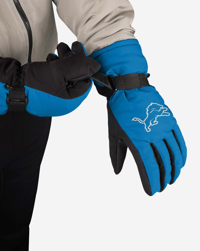 Detroit Lions Big Logo Insulated Gloves FOCO - FOCO.com