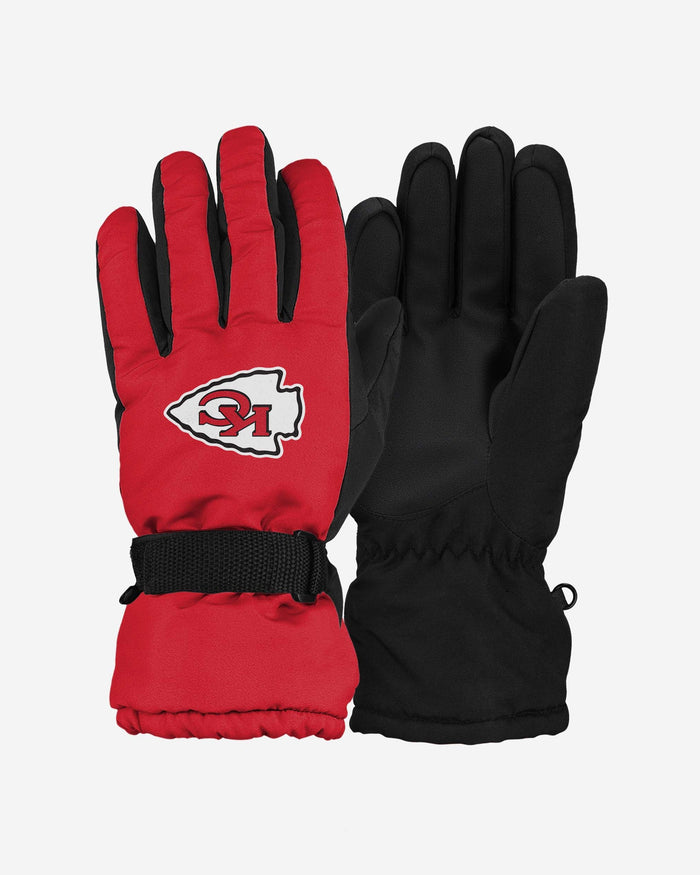 Kansas City Chiefs Big Logo Insulated Gloves FOCO S/M - FOCO.com