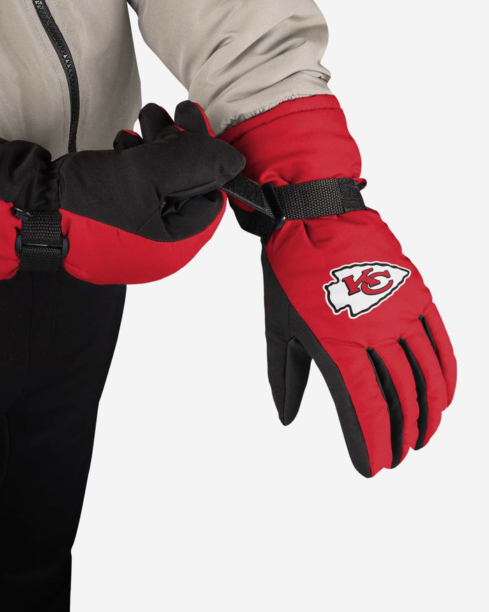Kansas City Chiefs Big Logo Insulated Gloves FOCO - FOCO.com