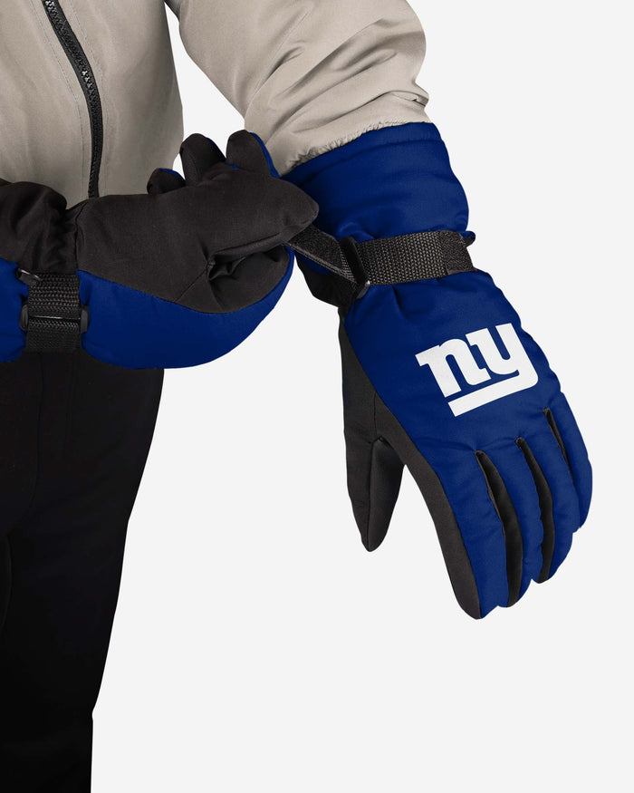 New York Giants Big Logo Insulated Gloves FOCO - FOCO.com