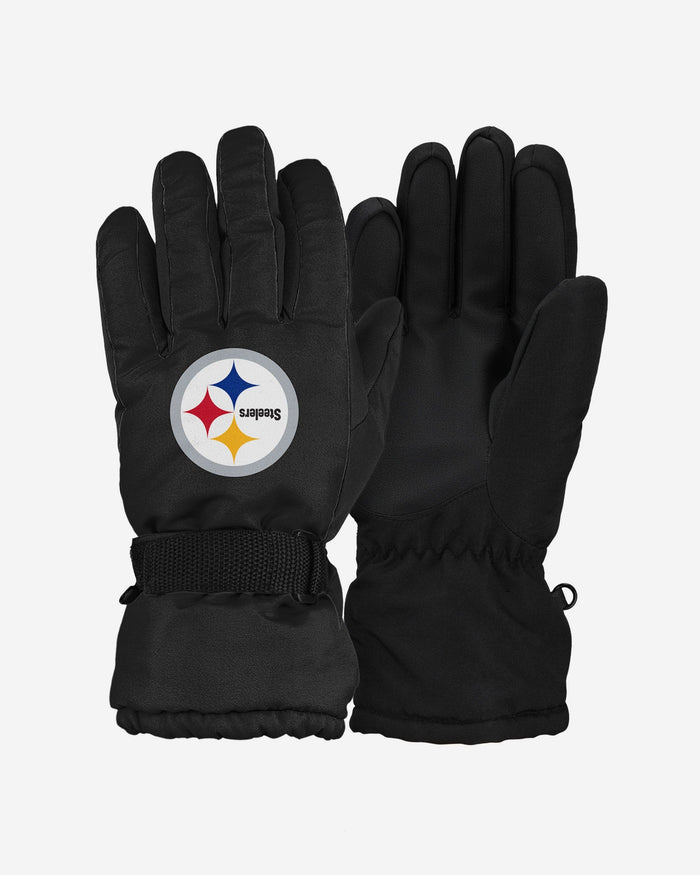 Pittsburgh Steelers Big Logo Insulated Gloves FOCO S/M - FOCO.com