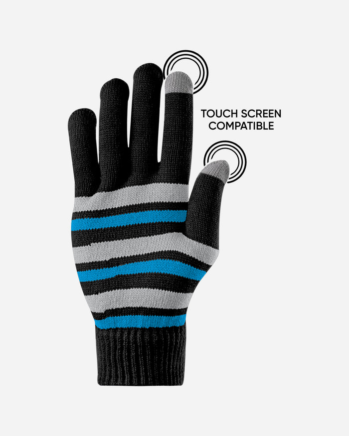 Carolina Panthers Stretch Gloves FOCO - FOCO.com