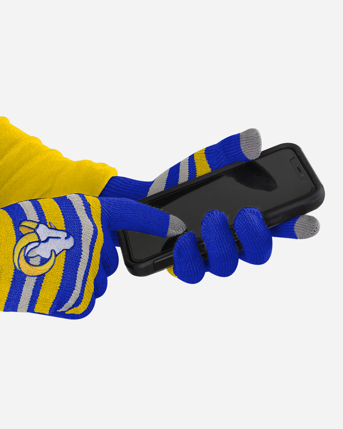 Los Angeles Rams Stretch Gloves FOCO - FOCO.com