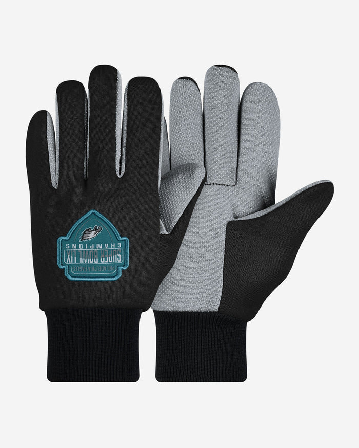 Philadelphia Eagles Super Bowl LIX Champions Colored Palm Utility Glove FOCO - FOCO.com