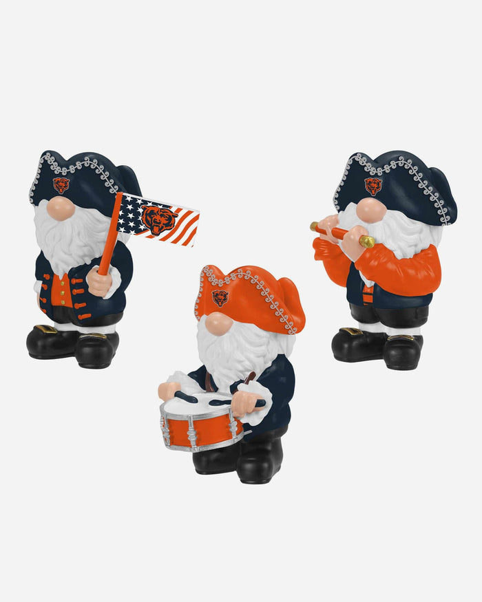 Chicago Bears 3 Pack Americana Mini Gnome Set FOCO - FOCO.com
