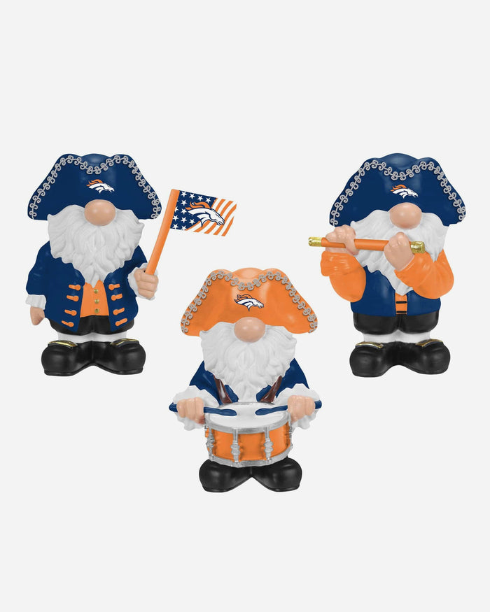 Denver Broncos 3 Pack Americana Mini Gnome Set FOCO - FOCO.com