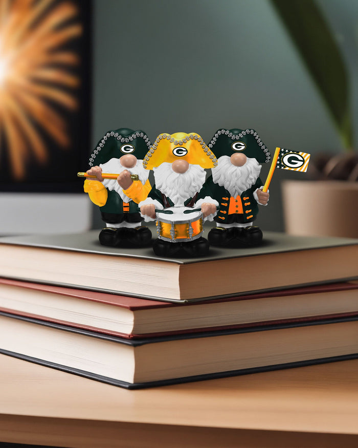 Green Bay Packers 3 Pack Americana Mini Gnome Set FOCO - FOCO.com