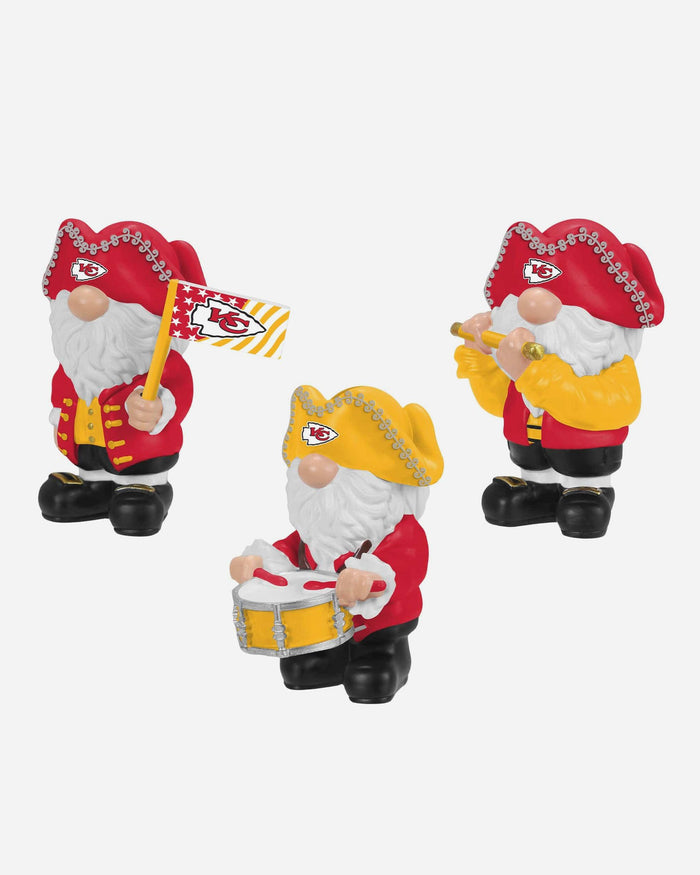 Kansas City Chiefs 3 Pack Americana Mini Gnome Set FOCO - FOCO.com