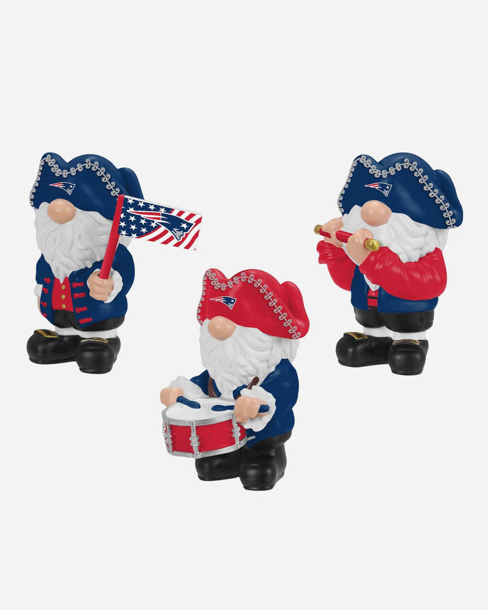 New England Patriots 3 Pack Americana Mini Gnome Set FOCO - FOCO.com