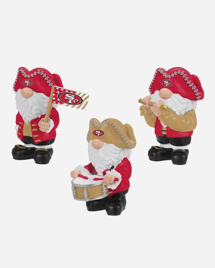 San Francisco 49ers 3 Pack Americana Mini Gnome Set FOCO - FOCO.com