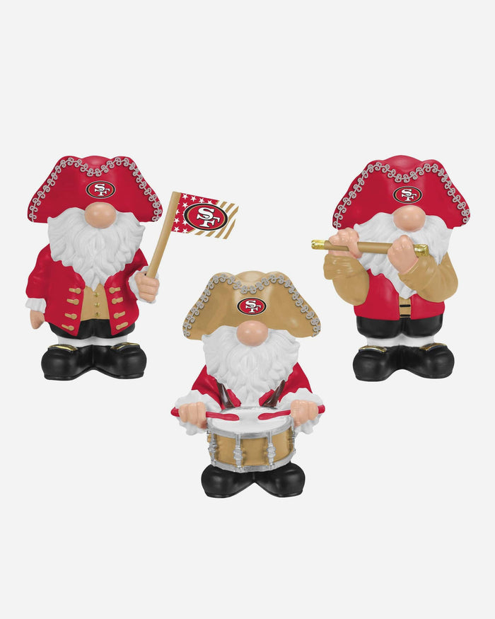San Francisco 49ers 3 Pack Americana Mini Gnome Set FOCO - FOCO.com