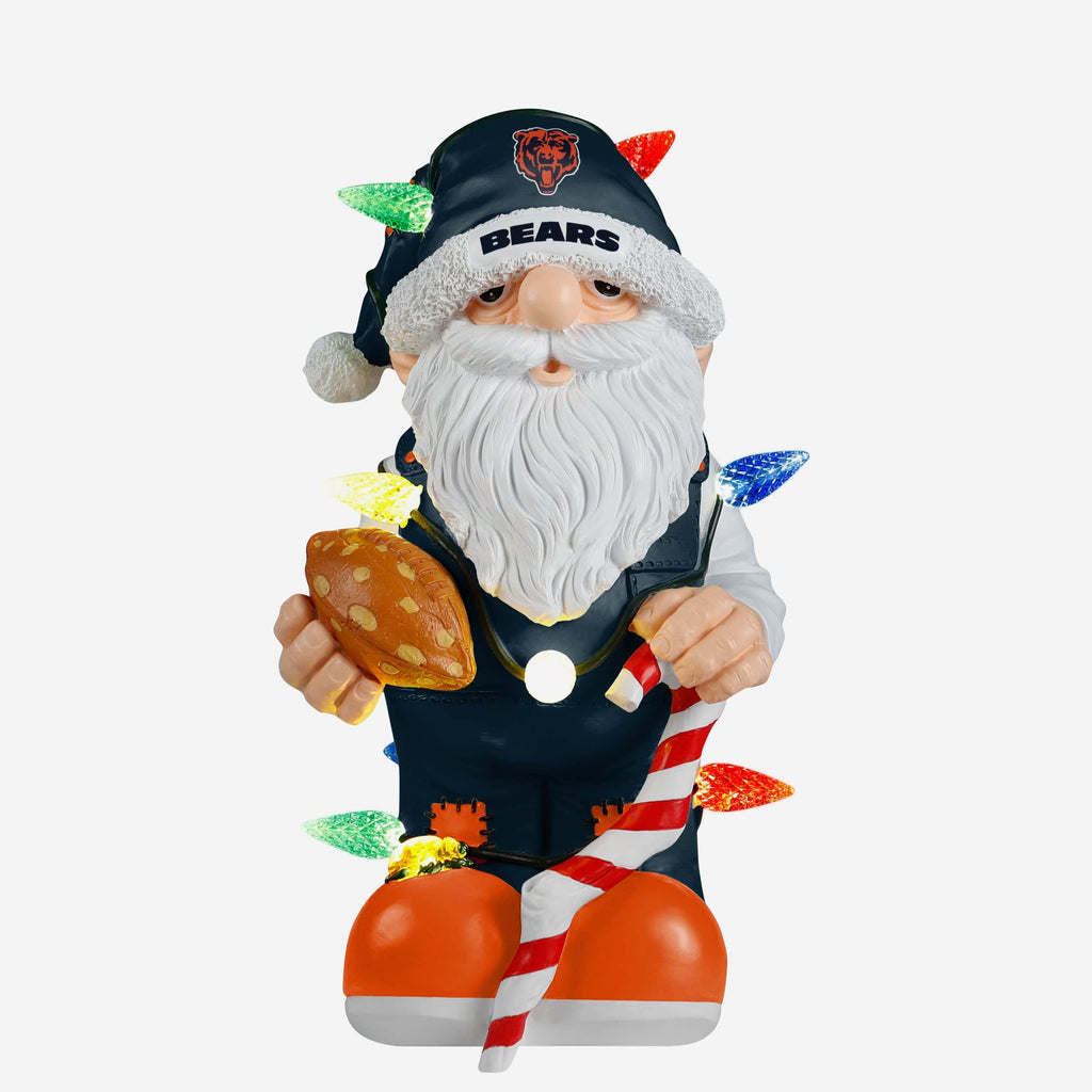 Chicago Bears Light Up Holiday Gnome FOCO - FOCO.com