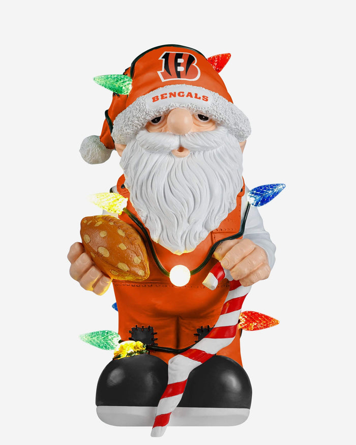 Cincinnati Bengals Light Up Holiday Gnome FOCO - FOCO.com