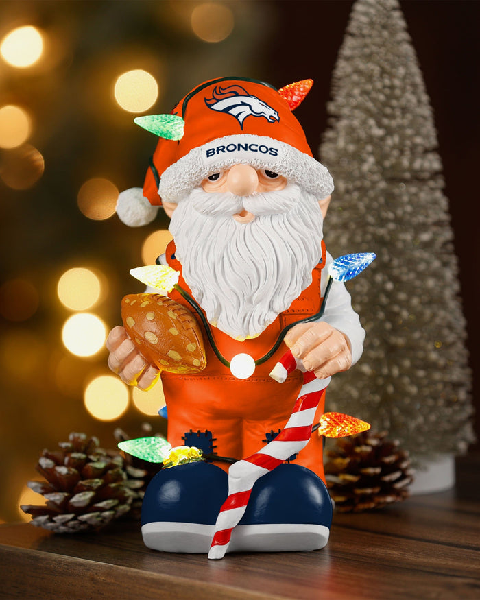 Denver Broncos Light Up Holiday Gnome FOCO - FOCO.com