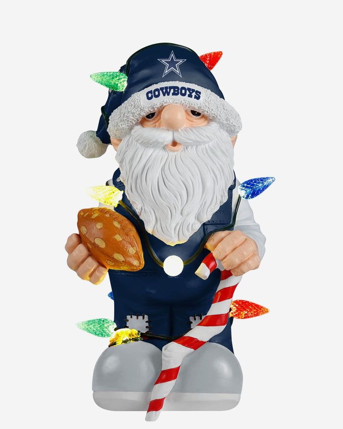 Dallas Cowboys Light Up Holiday Gnome FOCO - FOCO.com