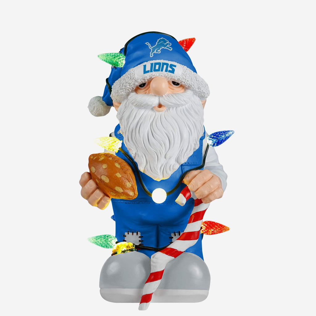 Detroit Lions Light Up Holiday Gnome FOCO - FOCO.com