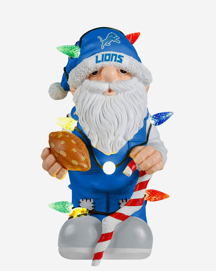 Detroit Lions Light Up Holiday Gnome FOCO - FOCO.com