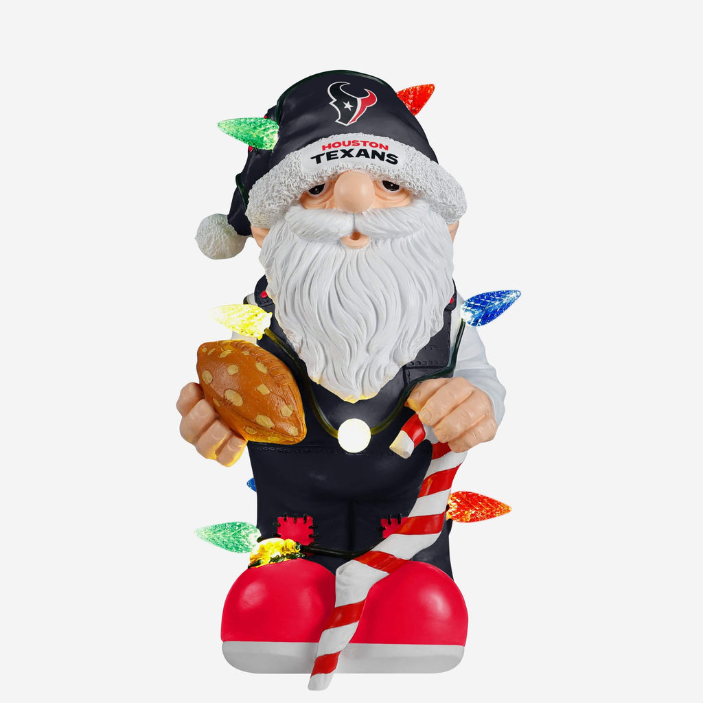 Houston Texans Light Up Holiday Gnome FOCO - FOCO.com