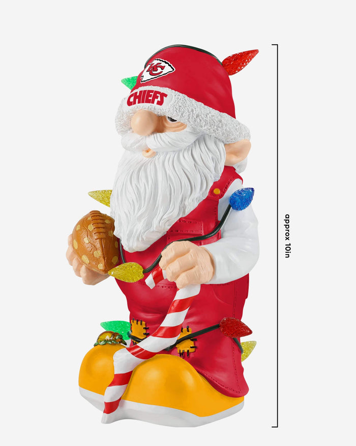 Kansas City Chiefs Light Up Holiday Gnome FOCO - FOCO.com