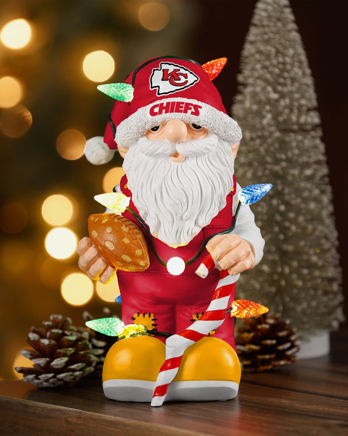 Kansas City Chiefs Light Up Holiday Gnome FOCO - FOCO.com