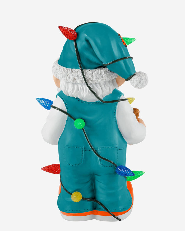 Miami Dolphins Light Up Holiday Gnome FOCO - FOCO.com