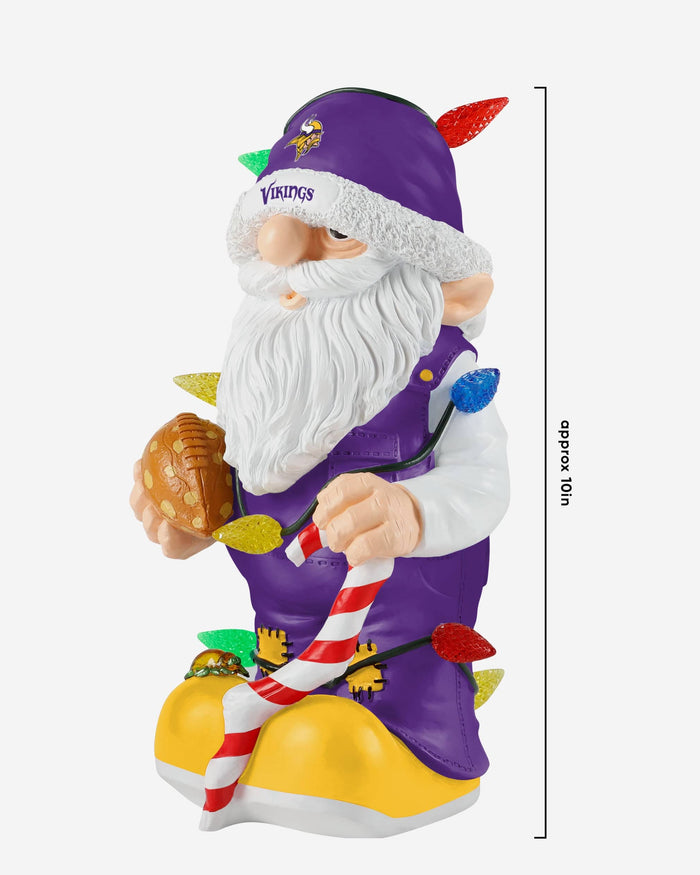 Minnesota Vikings Light Up Holiday Gnome FOCO - FOCO.com