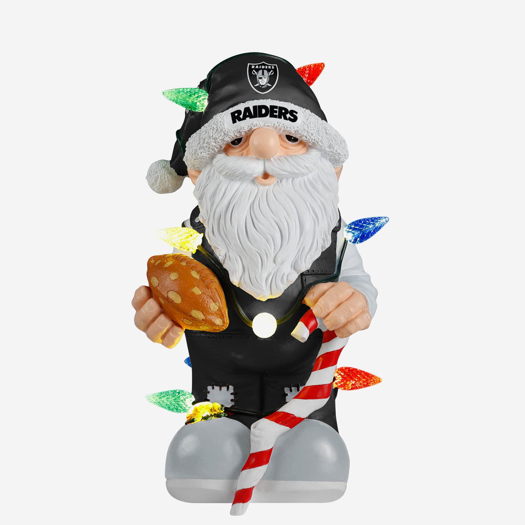 Las Vegas Raiders Light Up Holiday Gnome FOCO - FOCO.com