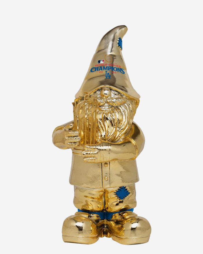 Los Angeles Dodgers 2024 World Series Champions Gold Plated Gnome FOCO - FOCO.com