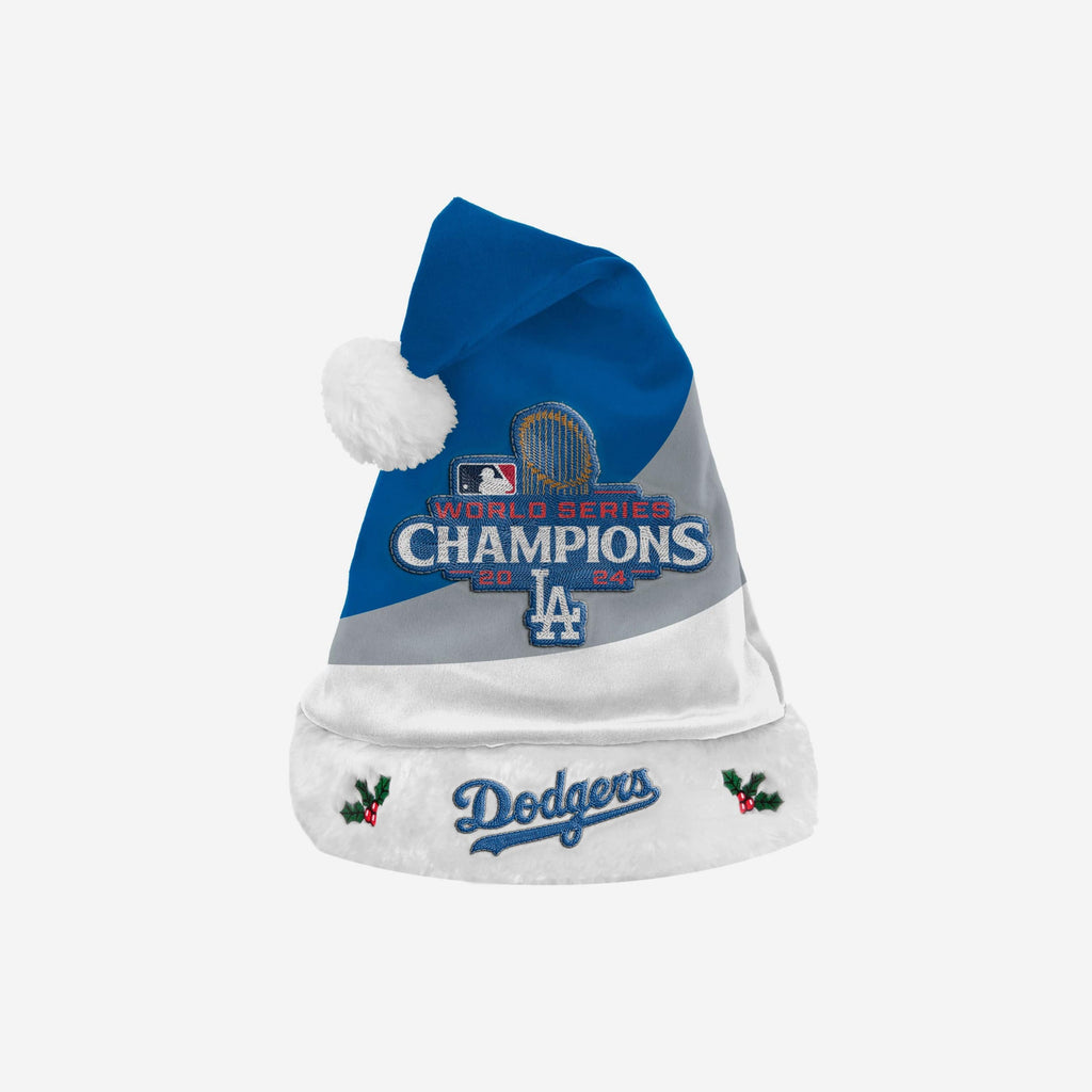 Los Angeles Dodgers 2024 World Series Champions Santa Hat FOCO - FOCO.com