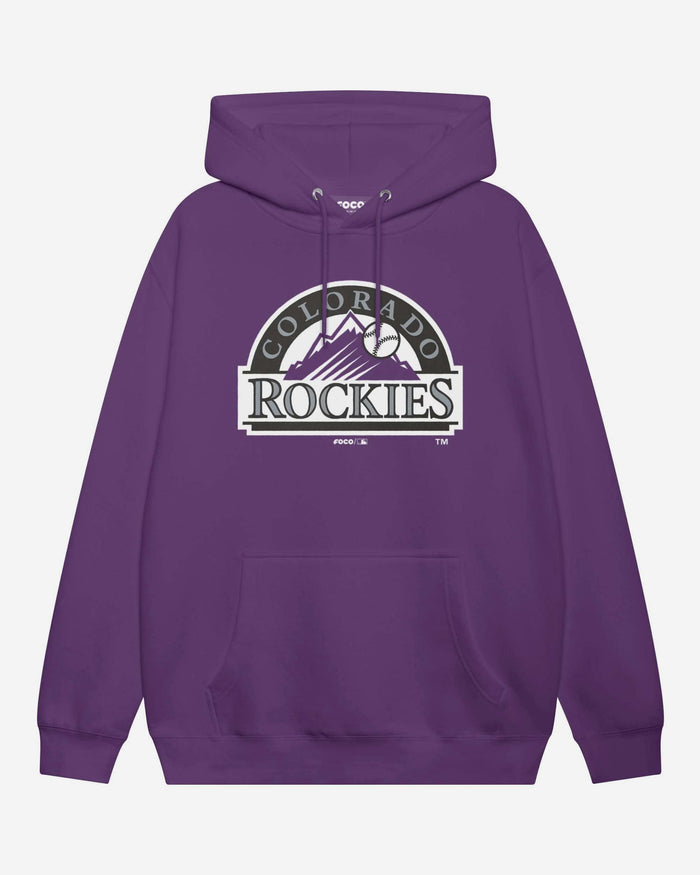 Colorado Rockies Alternate Logo Hoodie FOCO Team Purple S - FOCO.com