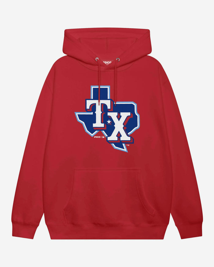 Texas Rangers 2020 Alternate Logo Hoodie FOCO Red S - FOCO.com