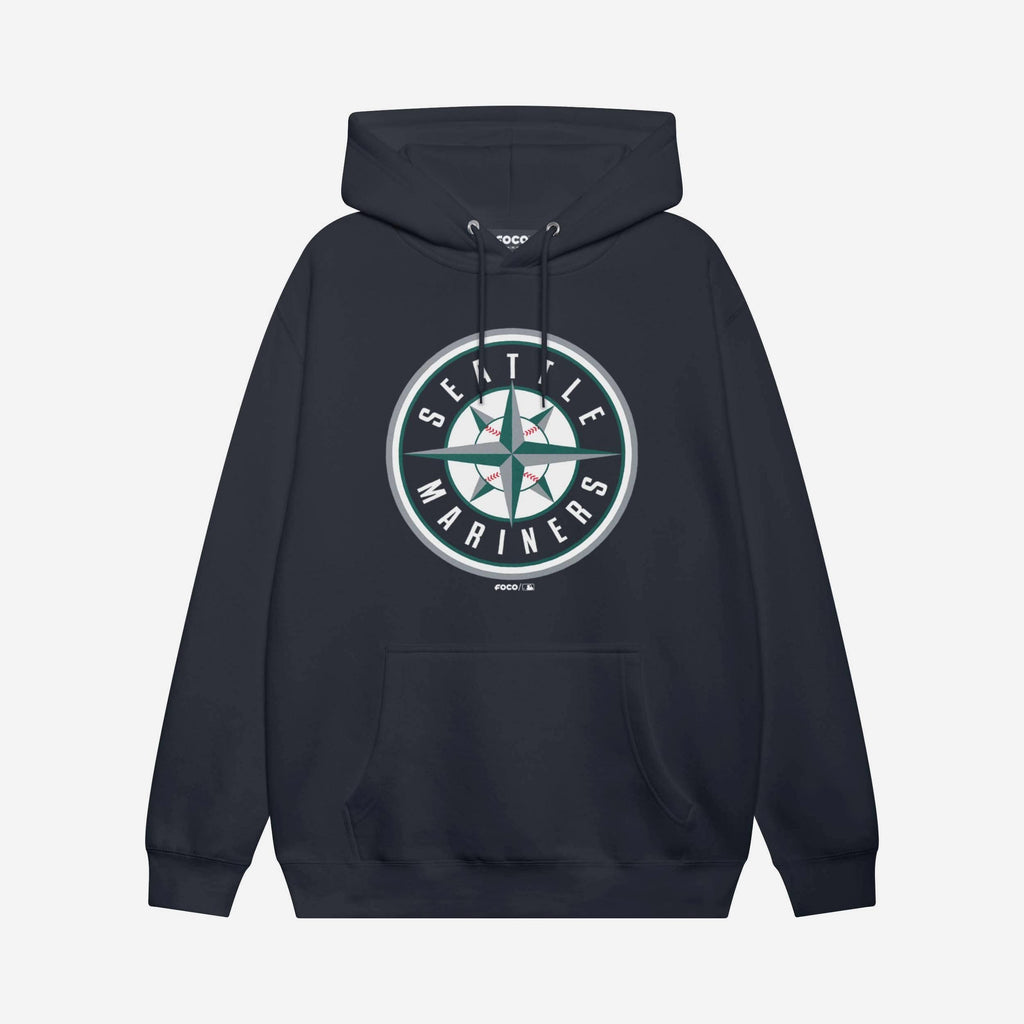 Seattle Mariners Alternate Logo Hoodie FOCO Navy S - FOCO.com