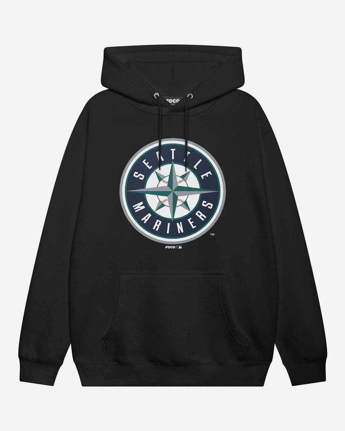Seattle Mariners Alternate Logo Hoodie FOCO Black S - FOCO.com