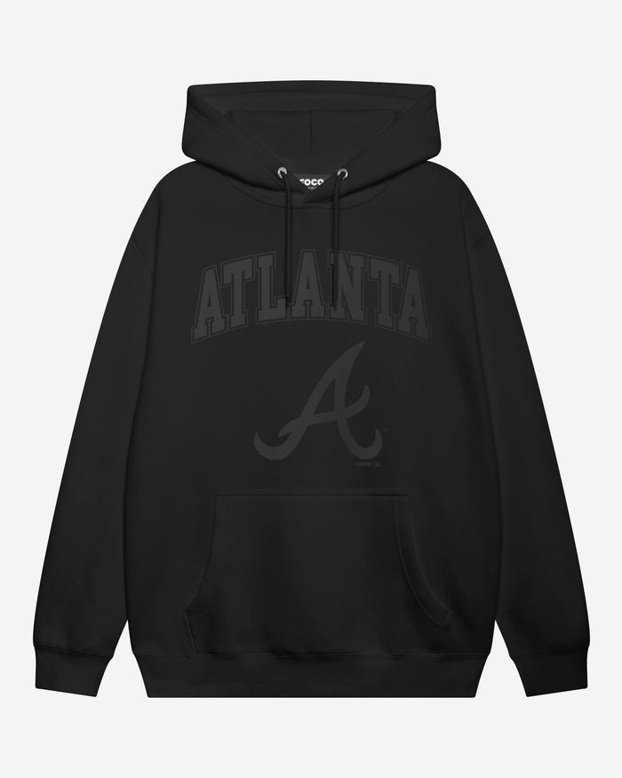 Atlanta Braves Blackout Hoodie FOCO S - FOCO.com