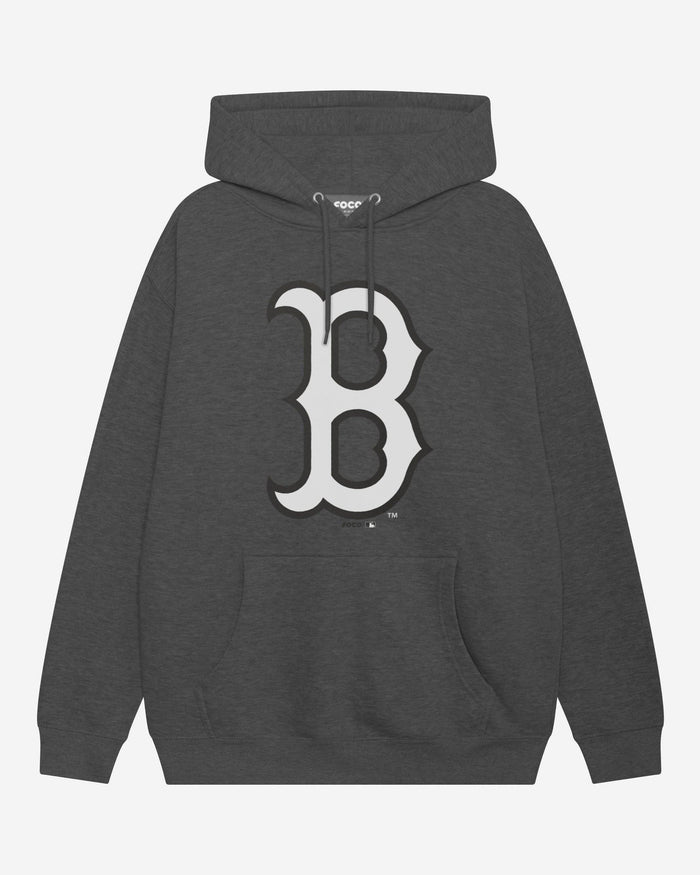 Boston Red Sox Black & White Primary Logo Hoodie FOCO S - FOCO.com