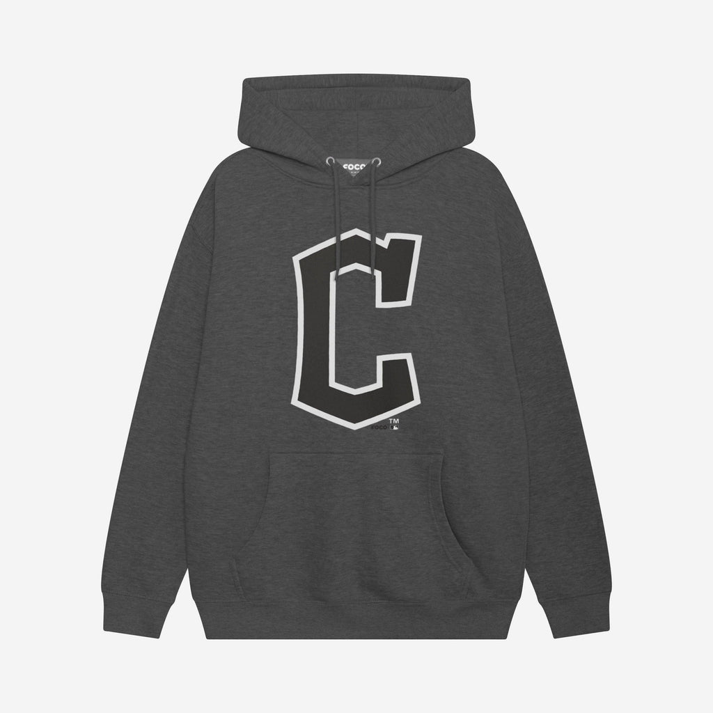 Cleveland Guardians Black & White Primary Logo Hoodie FOCO S - FOCO.com