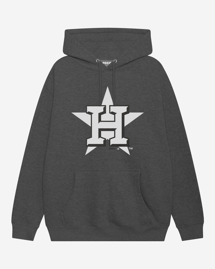 Houston Astros Black & White Primary Logo Hoodie FOCO S - FOCO.com