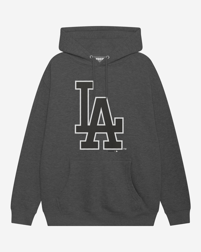 Los Angeles Dodgers Black & White Primary Logo Hoodie FOCO S - FOCO.com