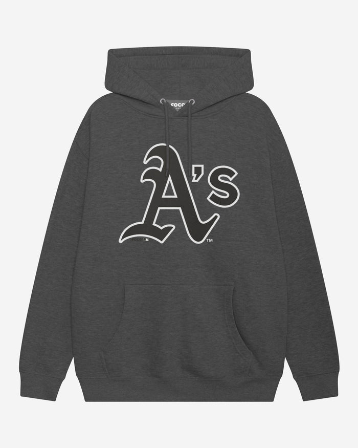 Athletics Black & White Primary Logo Hoodie FOCO S - FOCO.com