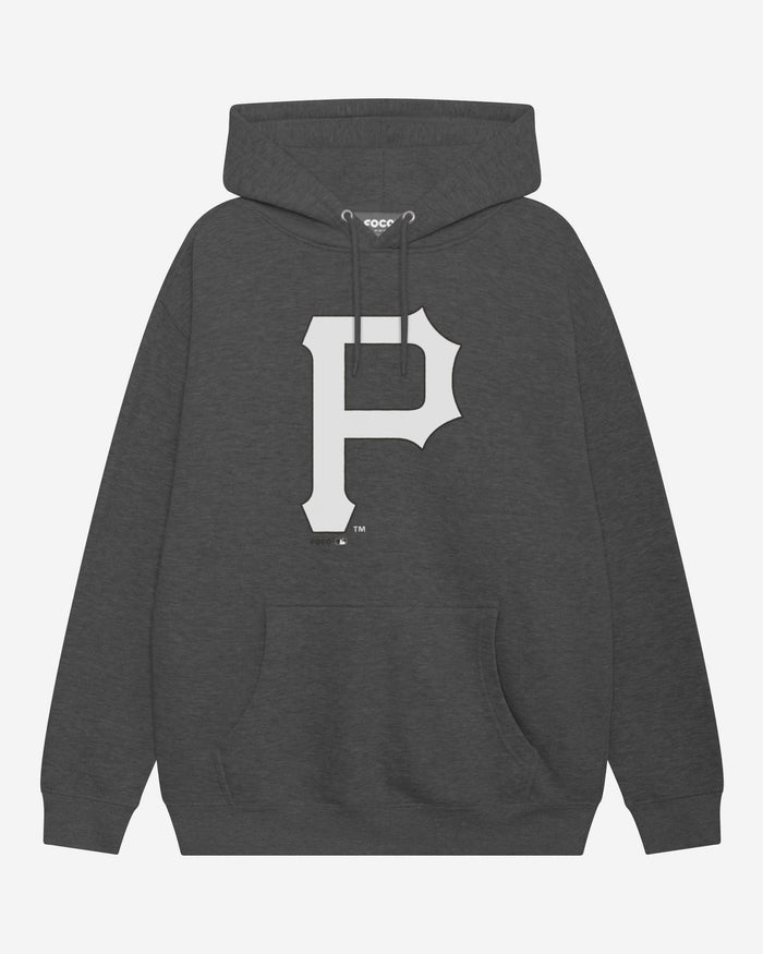 Pittsburgh Pirates Black & White Primary Logo Hoodie FOCO S - FOCO.com