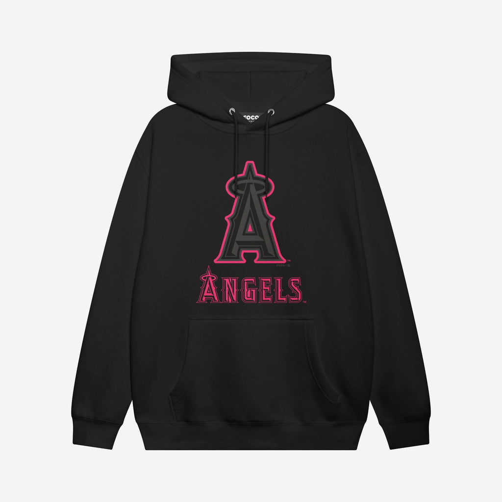 Los Angeles Angels Highlight Reel Hoodie FOCO Black/Neon Pink S - FOCO.com