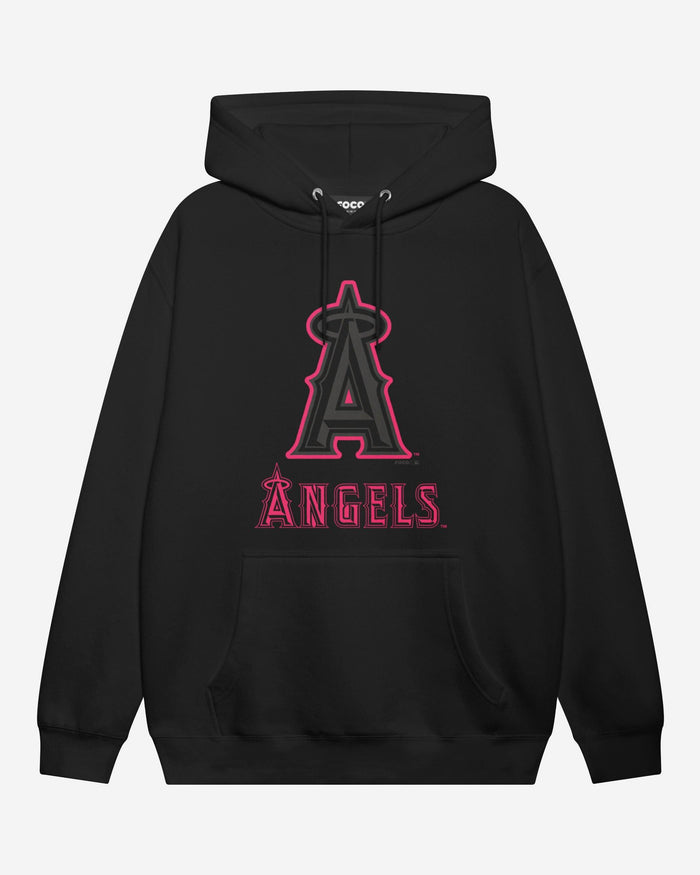 Los Angeles Angels Highlight Reel Hoodie FOCO Black/Neon Pink S - FOCO.com
